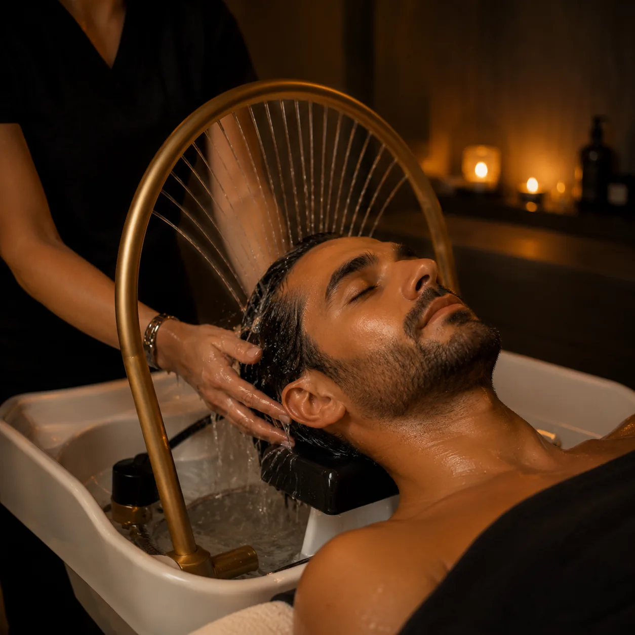 Head spa para hombre en el Barrio Salamanca, Madrid