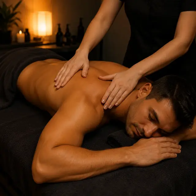 Masaje relajante para hombres en Madrid